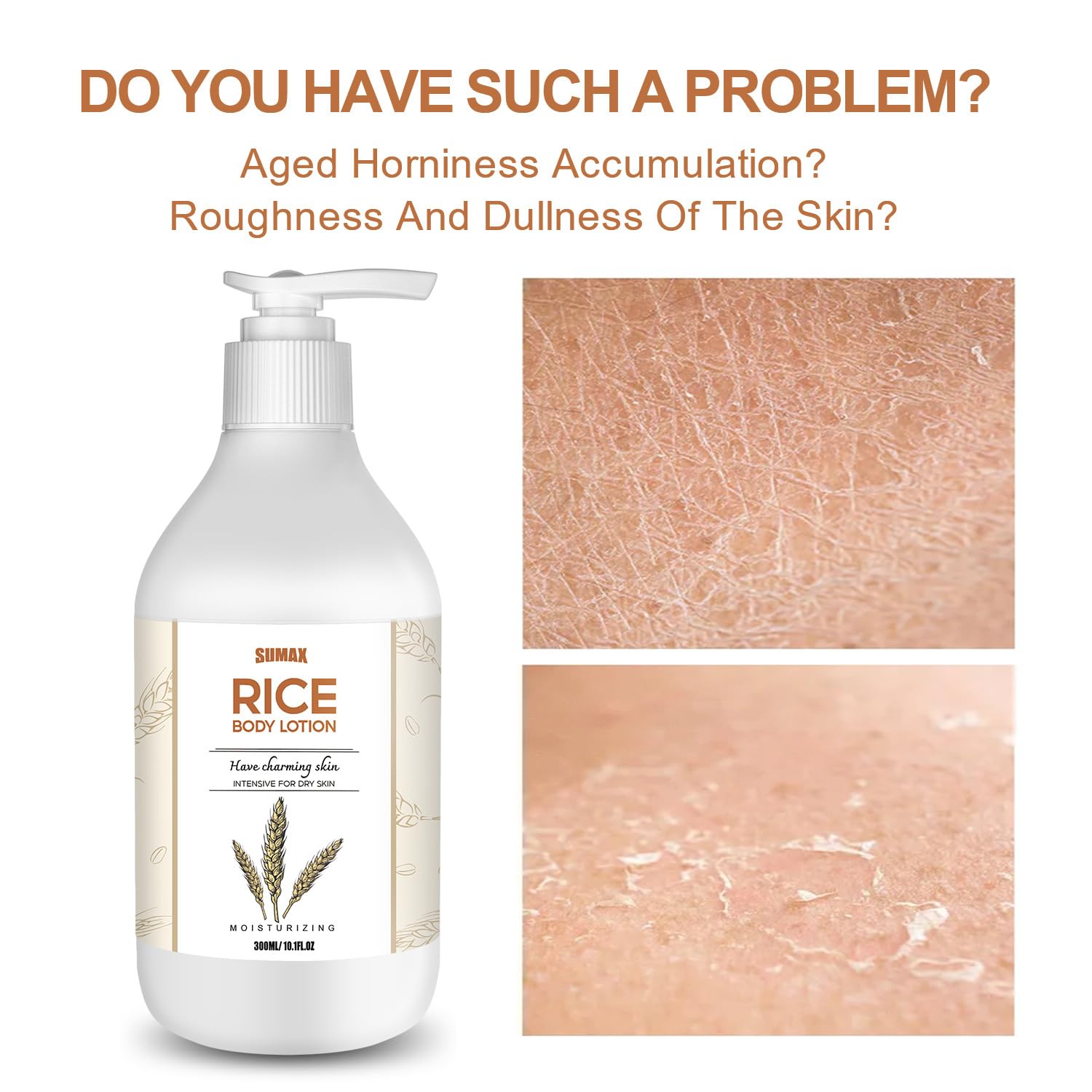 Rice Extract Moisturizing Skin Lotion 10.1oz Hydrates Dry Skin Instantly Face Body - Image 6