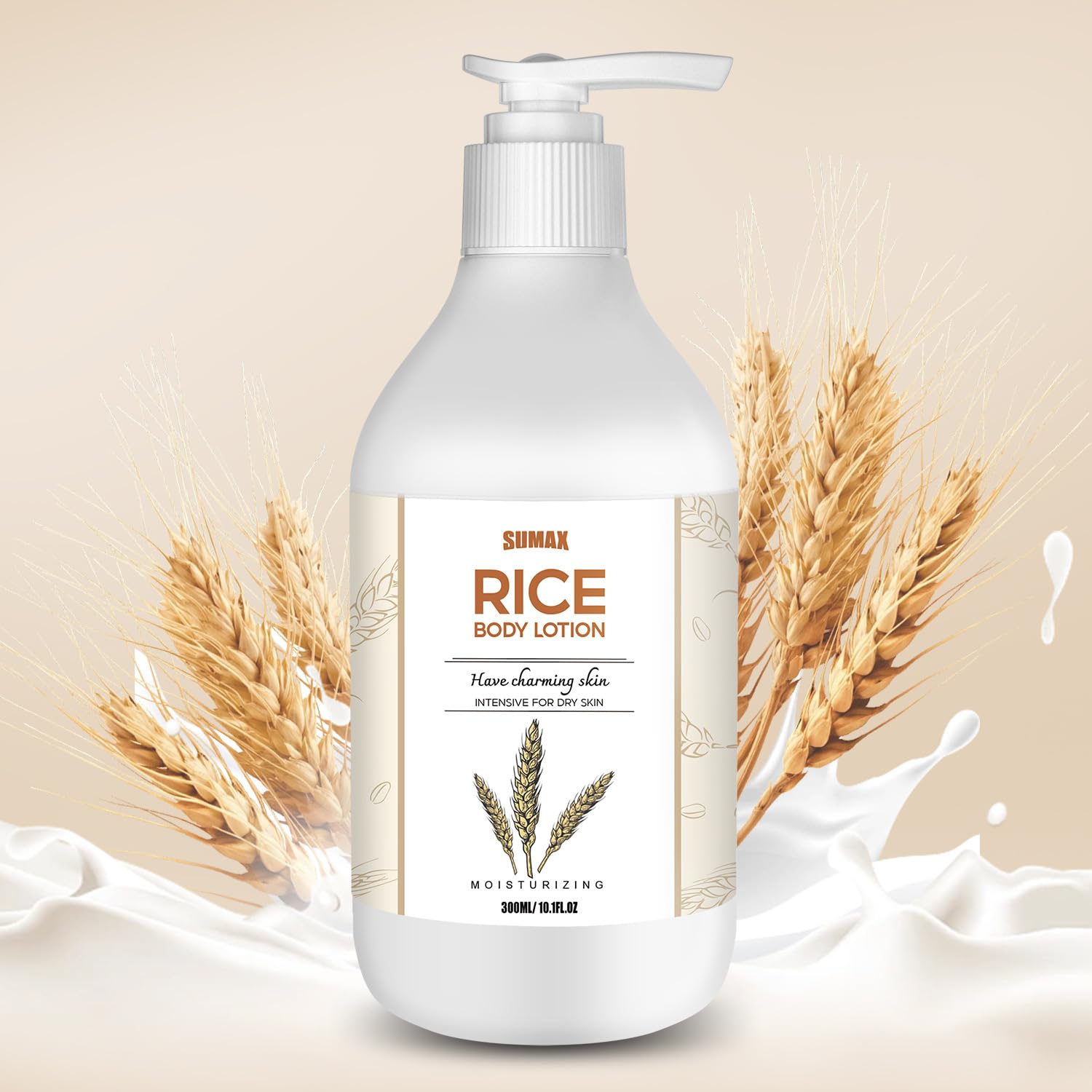 Rice Extract Moisturizing Skin Lotion 10.1oz Hydrates Dry Skin Instantly Face Body - Image 7