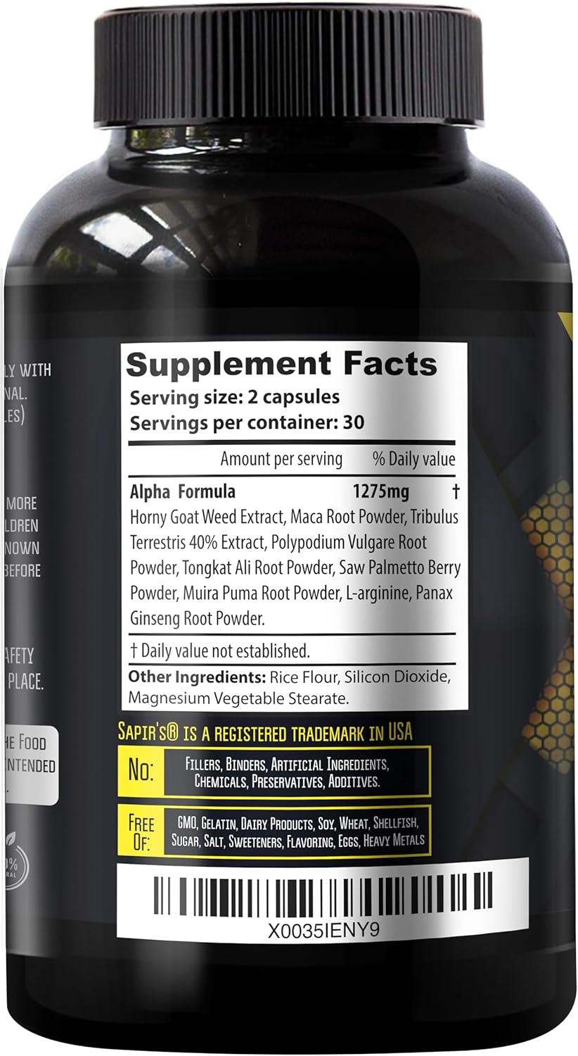 2 Inch Alpha Male Enlargement Pills for Men - 60 Day Supply - Testosterone Booster Supplement - Image 8