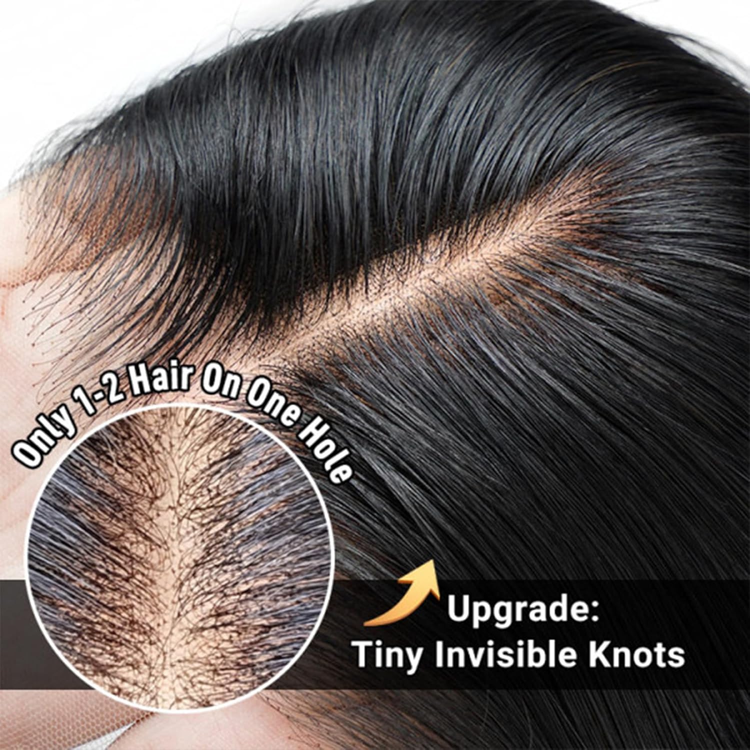 200 Density 12A Remy Human Hair Glueless Straight Wig 6x5 HD Lace - Image 7