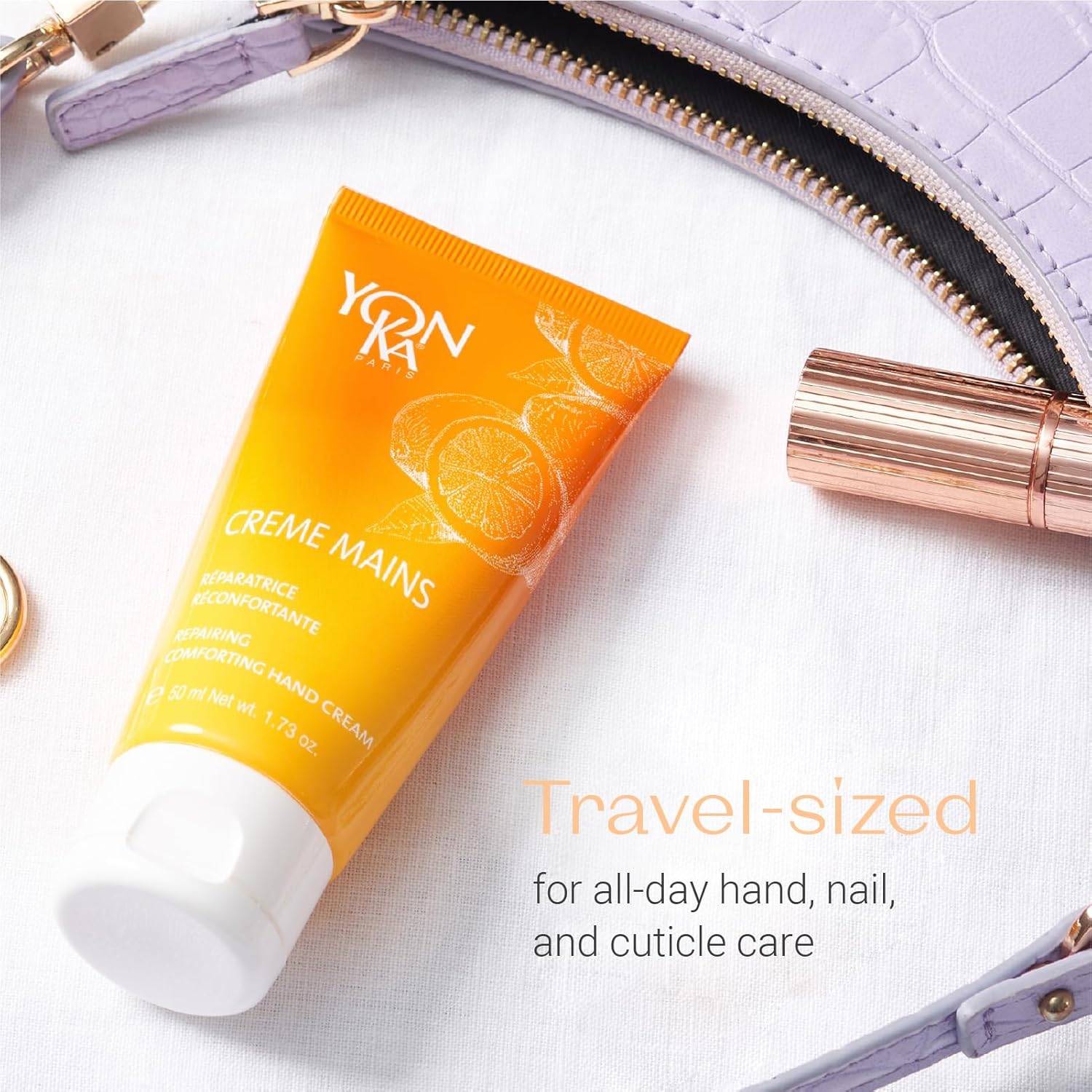 Yonka Sweet Orange Shea Butter Hand Cream 50ml Intense Nourishment Dry Hands Vitamin E Citrus Scent - Image 4