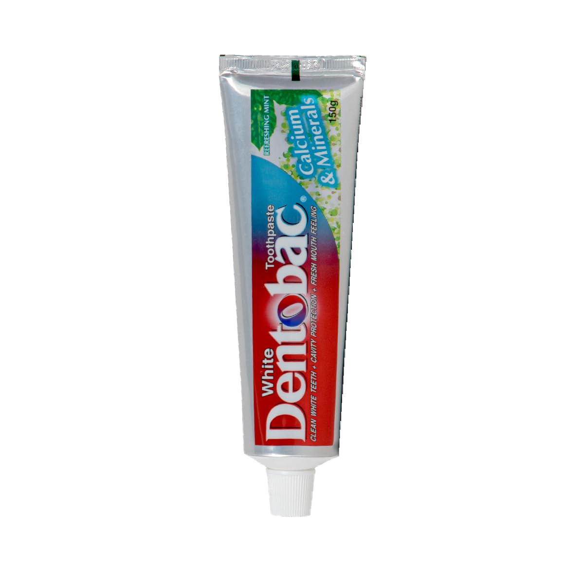 Dentobac Whitening Toothpaste with Calcium 150g Pack of 1 for Stronger Teeth and Fresh Breath