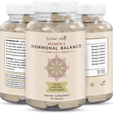 Natural Women's Hormone Balance & Menopause Relief Veggie Capsules 90 Count