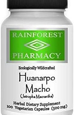 Huanarpo Macho Capsules 500mg 100 Vegetarian Capsules Natural Male Vitality Stamina Energy Supplement