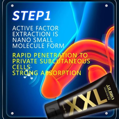 Men’s Only Huge XXL Enlargement Gel – JJLBRO Growth Cream-Oil for Men's Size & Power