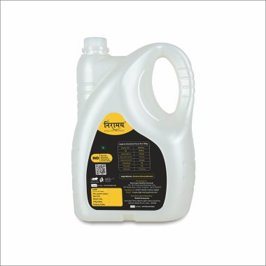 Niramaya 5 Liter Wooden Cold Pressed Groundnut Oil for Roasting Frying Baking Cuisine