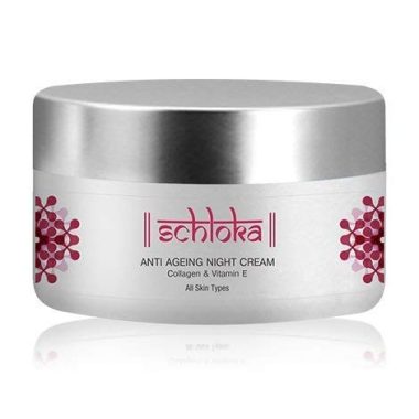 Schloka Anti-Aging Night Cream, 50ml, Nourishing Formula for Youthful Skin
