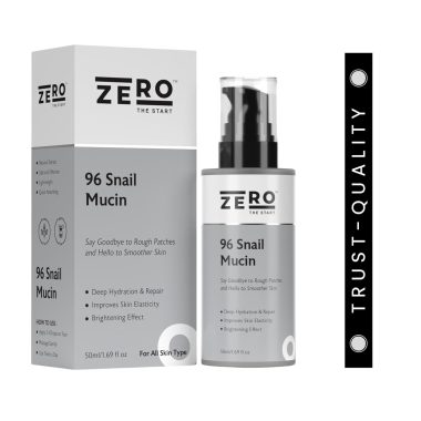Zero The Start 96% Snail Mucin Face Serum with Niacinamide Allantoin for Intense Hydration and Spot Correction 50 ML