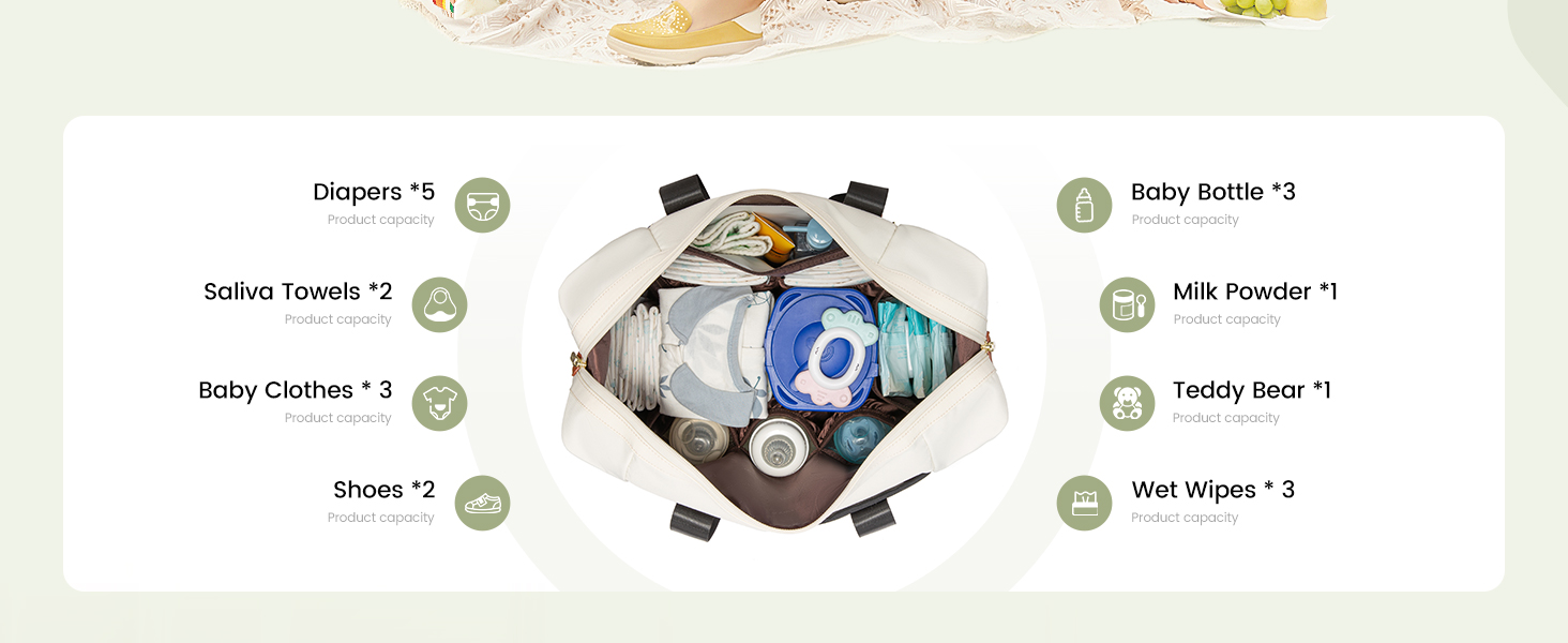 Diaper bag tote