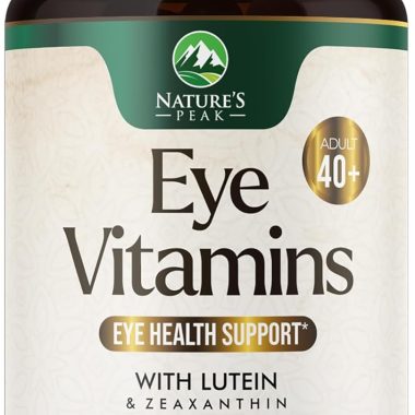 Eye Vitamin & Mineral Supplement 60 Capsules Zinc Copper Lutein Zeaxanthin for Dry Eye Strain
