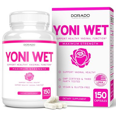 Vegan Vaginal Moisturizer & Dryness Supplement 150 Capsules Support Vaginal Wetness Health