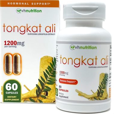 VH Nutrition Tongkat Ali Extra Strength Hormone Support Powder 60 Capsules