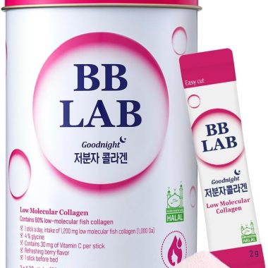 BB LAB Halal Certified Low Molecular Collagen Powder Stick Supplement Mix Berry Flavor 1000mg