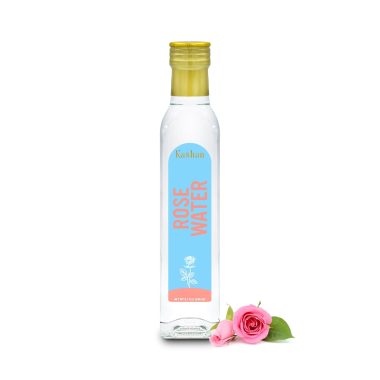 Kashan Natural Rose Water Food Flavoring 8.1 Fl Oz for Cocktails Smoothies Baking