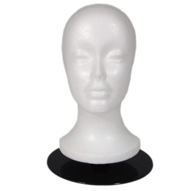 Professional Female Mannequin Head with Base Holder Display - Perfect for Wigs, Hats, and Glasses
