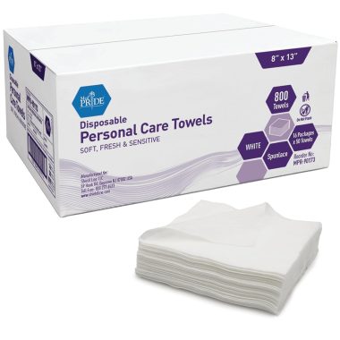 MED PRIDE Soft Absorbent Disposable Adult Dry Wipes for Incontinence and Baby Care, Bulk 800 Count