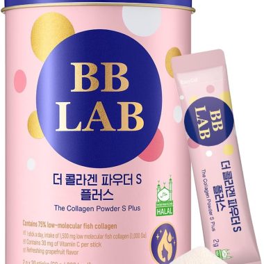 BB LAB Halal Korean Marine Fish Collagen Peptides Powder Stick Supplement Grapefruit Flavor