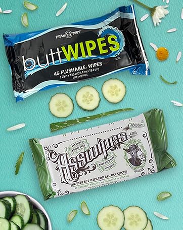 Buttwipes and Asswipes Flushable Wipes