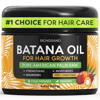 100% Raw Organic Dr Sebi Batana Oil Cold-Pressed Pure Unrefined Hair Mask for Thickness and Growth