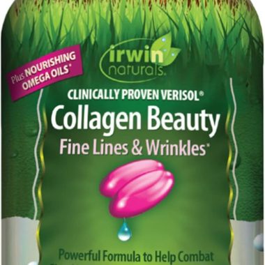 Irwin Naturals Collagen Beauty Liquid Softgels 80 Count for Skin and Nails