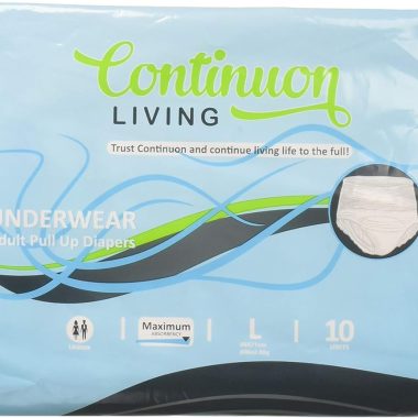 Adult Pull-Up Underwear - Large, Maximum Absorbency Disposable Diapers for Men and Women, 10 Count