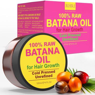100% Raw Cold Pressed Batana Oil for Natural Hair Growth Treatment Curly Hair 8oz Round Jar