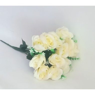 Private: 12 HEADS ARTIFICIAL ROSE FLOWER BOUQUET