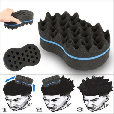 Private: Wave Barber Hair Brush Sponge Tool Curls Coil Braids