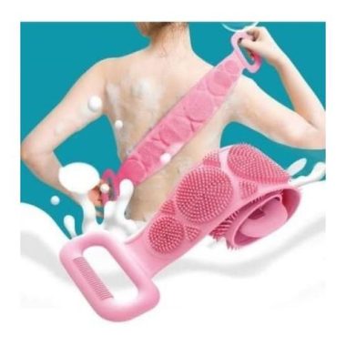 Private: Silicone Double-sided Bath Brush And Back Scrubber