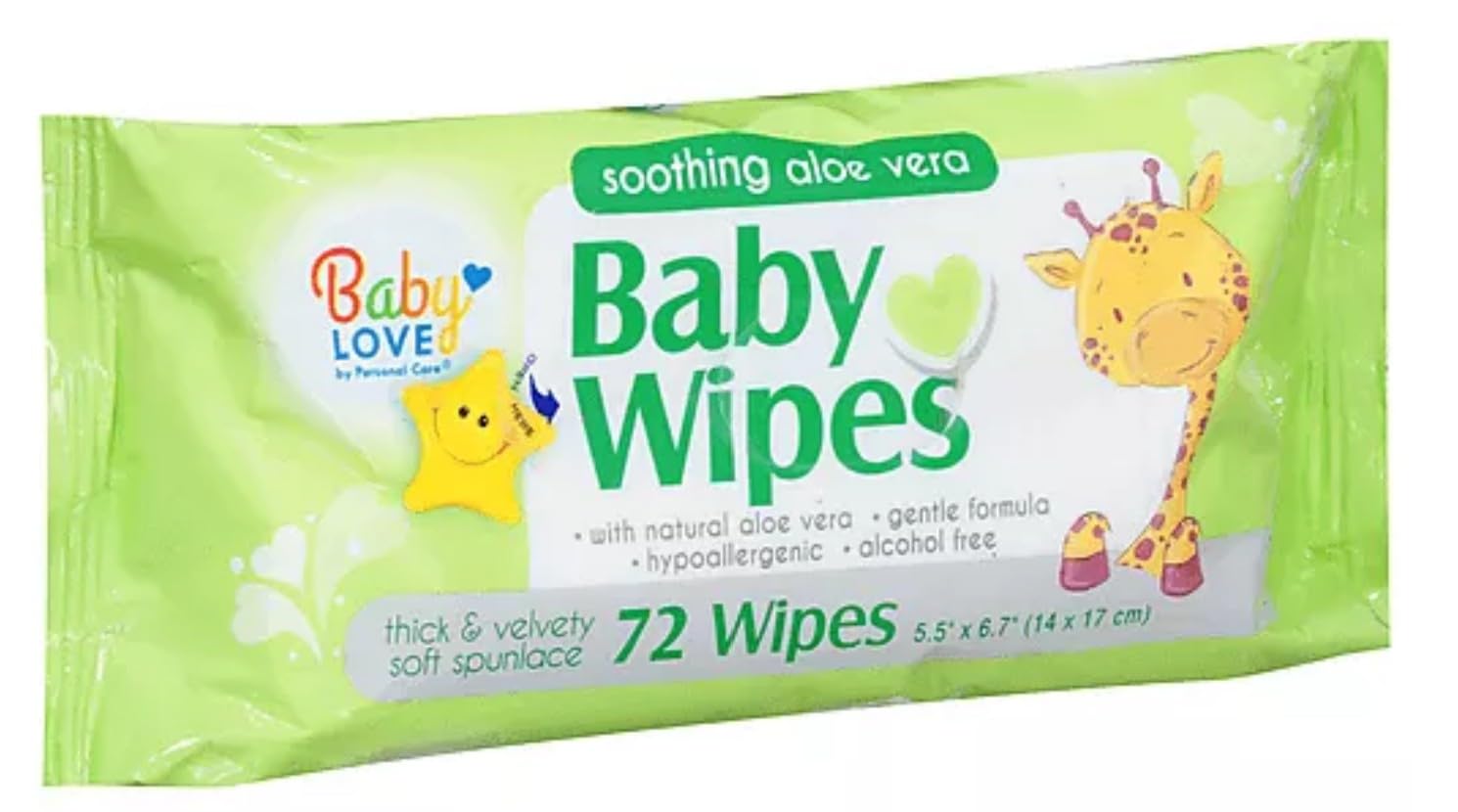Baby Love Baby Wipes with Aloe Vera 80 Count Pack of 12 Bulk Wholesale - Image 4