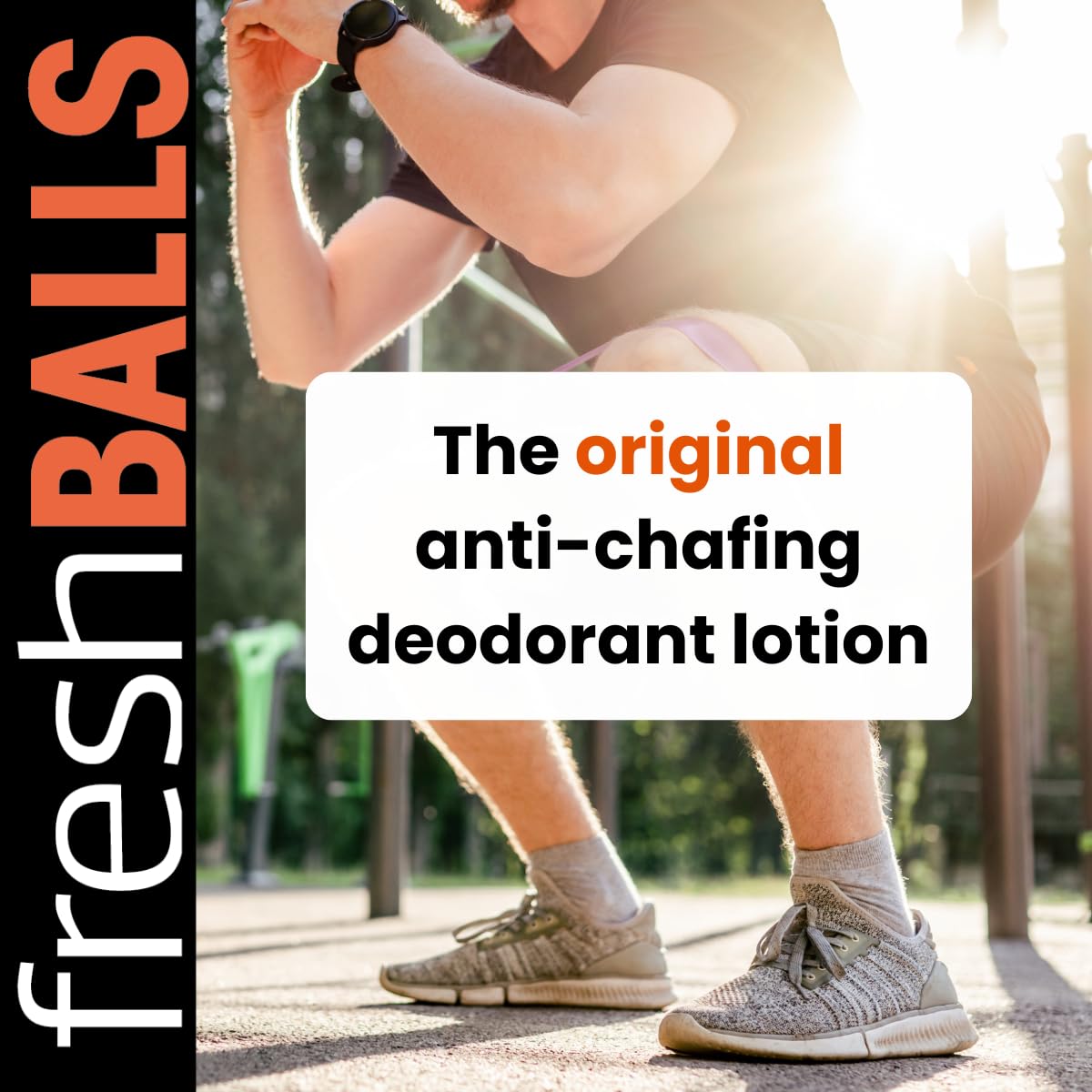 Men's Anti-Chafing Comfort Soothing Lotion to Powder - Ball Deodorant Hygiene 3.4 fl oz - Image 2