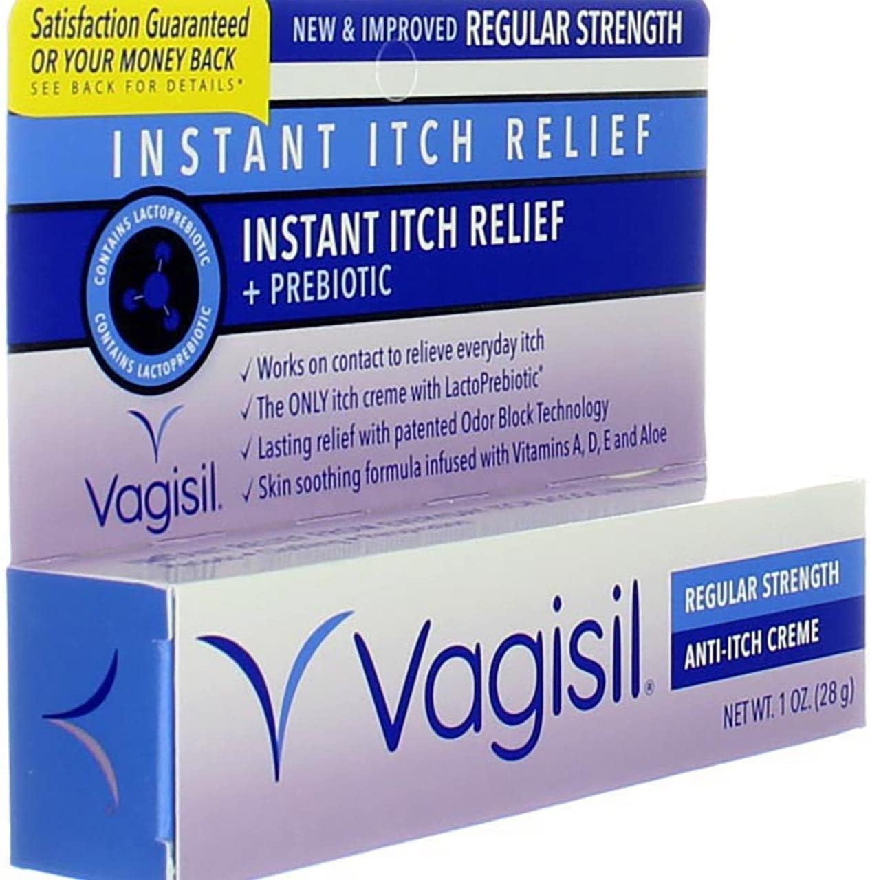 Vagisil Regular Strength Anti-Itch Creme 1 Ounce Tubes 3 Pack Medicated Relief - Image 3