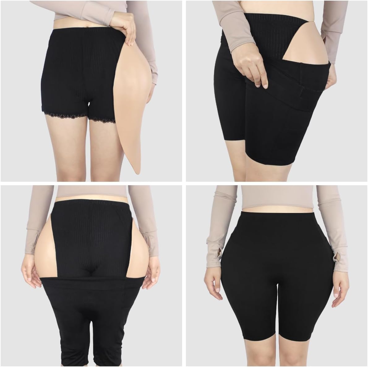 NSSZNUS Silicone Hip Pads for Women, Hip Dip Fuller Shapewear, Comfortable Fit - Image 4
