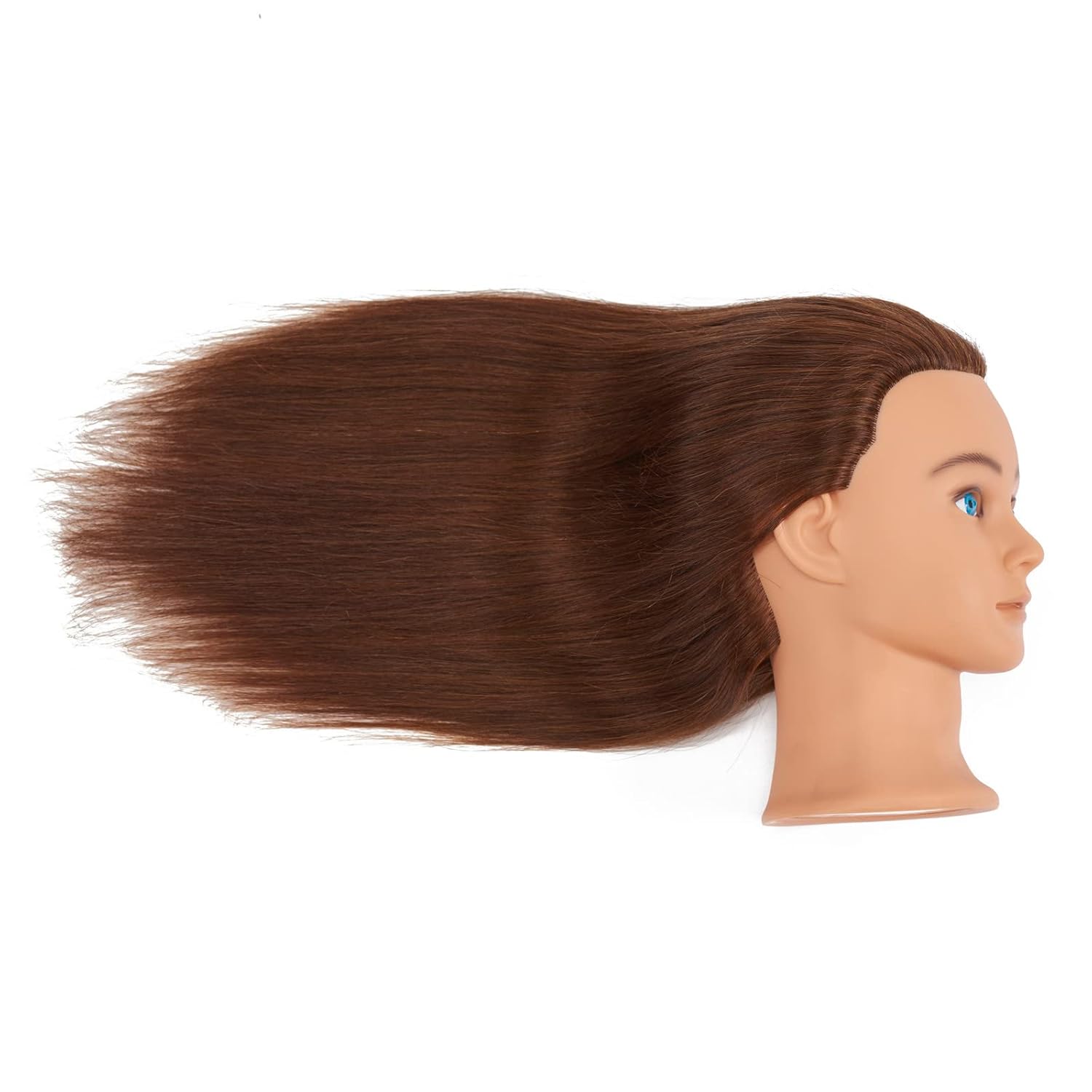 100% Human Hair Mannequin Training Head for Cosmetology 20-22 inch with Free Clamp - Image 6