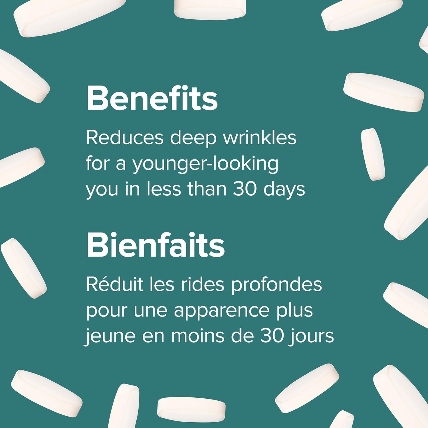 Webber Naturals Collagen30 Anti-Wrinkle Supplement 180 Tablets 2500mg Bioactive Peptides Reduces Wrinkles - Image 6