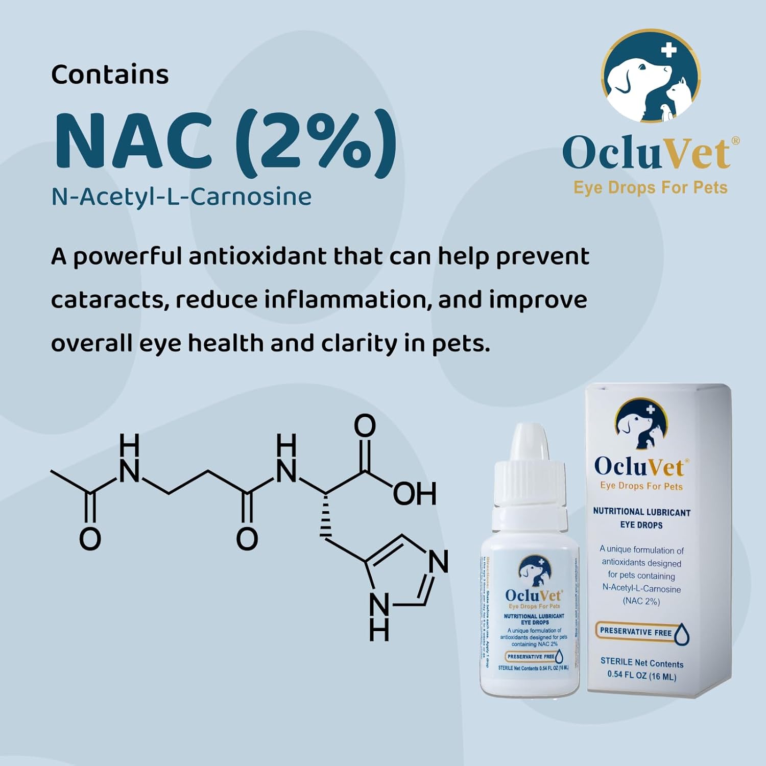 Pet Eye Drops with 2% N-Acetyl-L-Carnosine for Cataracts 16mL - Image 2