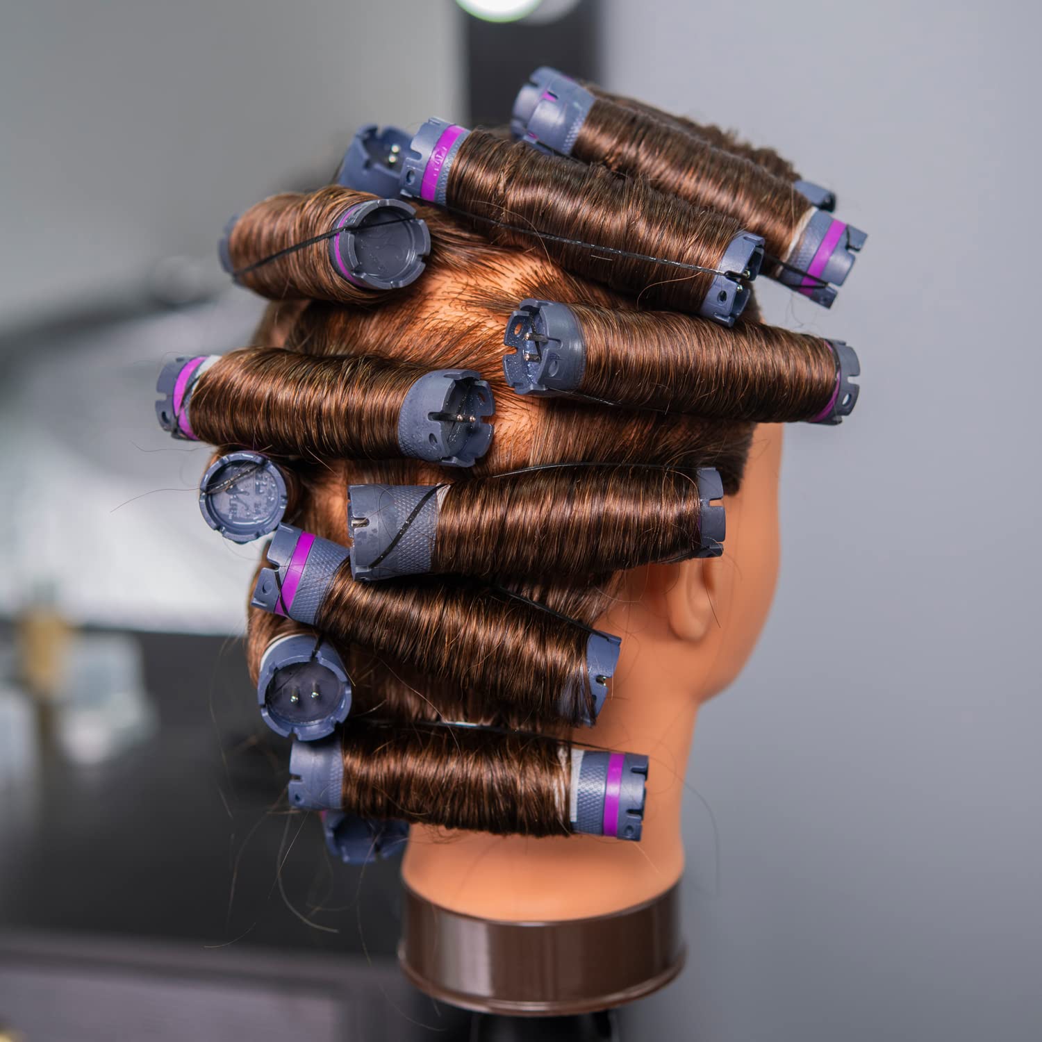100% Human Hair Mannequin Training Head for Cosmetology 20-22 inch with Free Clamp - Image 3
