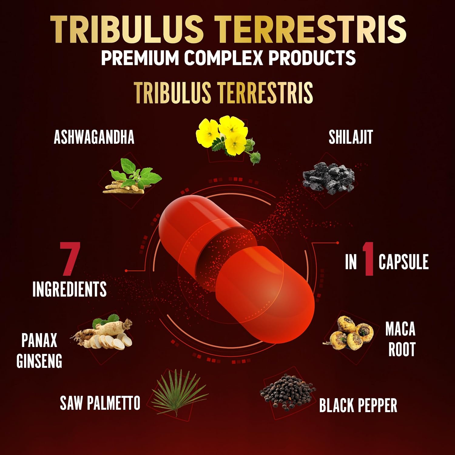 Tribulus Terrestris 150 Count Supplement for Men & Women, 5-Month Supply with Ashwagandha, Ginseng - Image 5