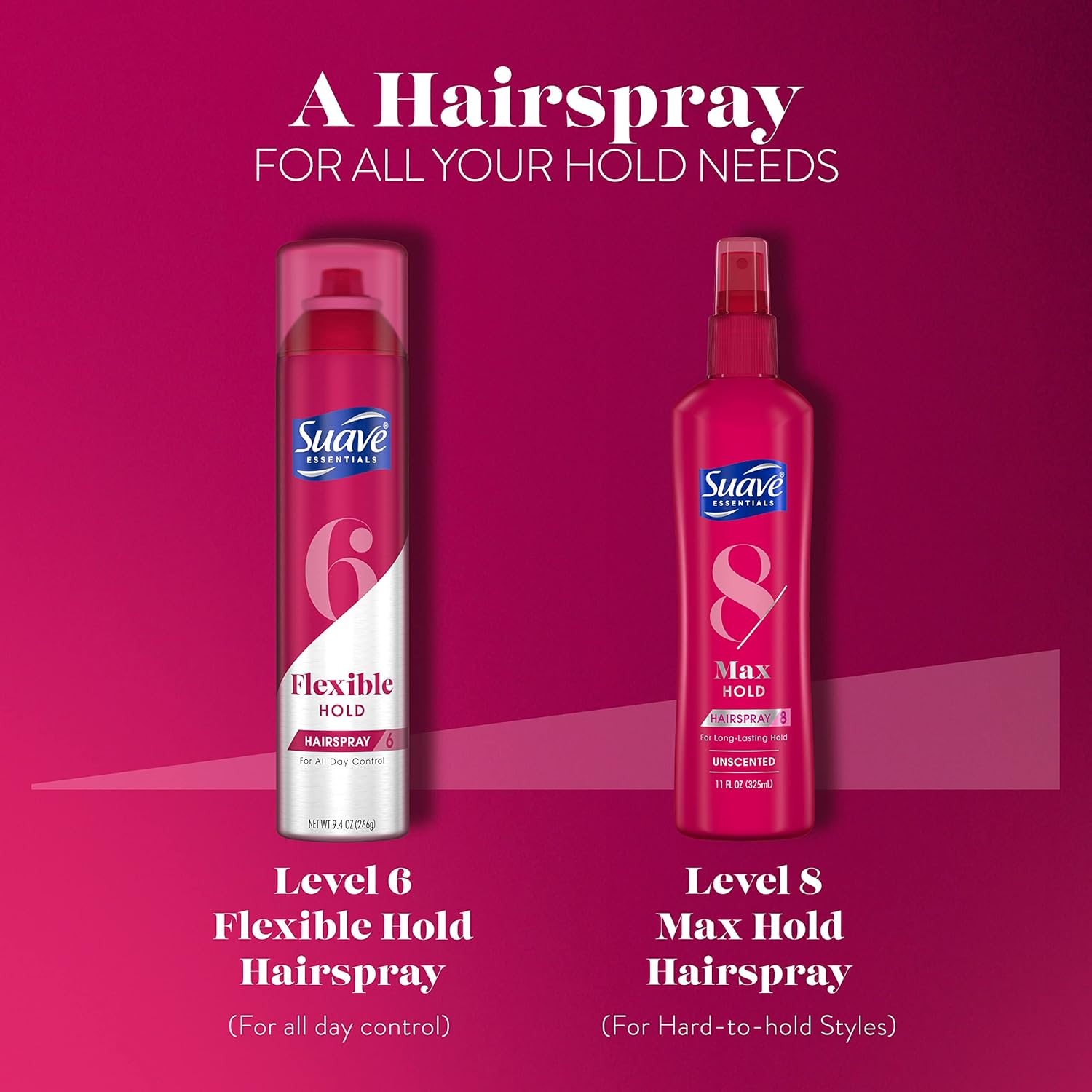 Suave Flexible Hold Anti-Frizz Humidity Hairspray for Women and Men 9.4 Oz Pack of 2 - Image 4