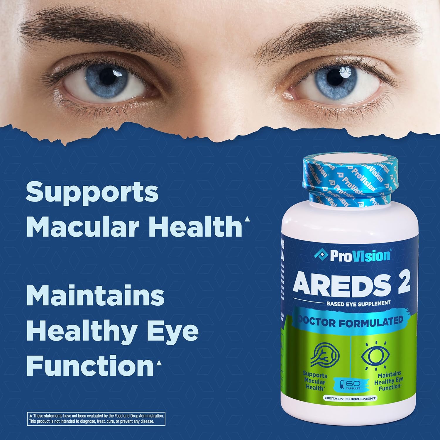 AREDS 2 Eye Vitamin Lutein Zeaxanthin Vision Complex 60 Capsules - Image 4