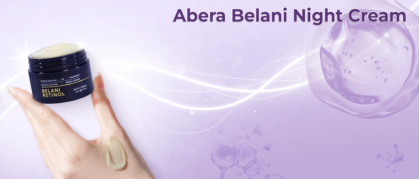 ABERA Belani Retinol Night Cream with Collagen Hyaluronic Acid