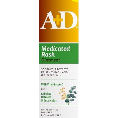 A+D Medicated Rash Ointment 1.5 oz Colloidal Oatmeal for Skin Relief