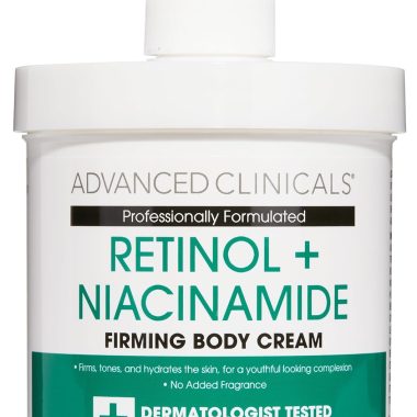 Advanced Clinicals Retinol Body Lotion, Firming & Anti-Aging Moisturizer for Crepey Skin, 15 Oz Retinol Face & Body Cream