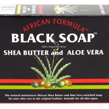 African Formula 3.5 oz Shea Butter Aloe Vera Black Soap Bar 6 Pack