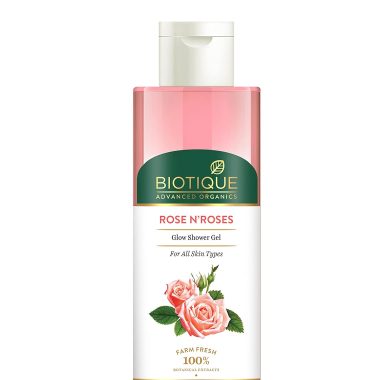 Biotique Organics Rose N'Roses Glow Shower Gel 200Ml Refreshing Formula
