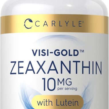 Carlyle Zeaxanthin 10mg Lutein Eye Health Softgels 120 Count Non-GMO Gluten Free