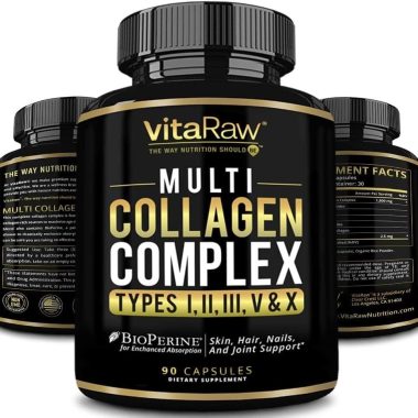1800mg Grass Fed Non GMO Multi Collagen Peptides Pills for Hair Skin Joints