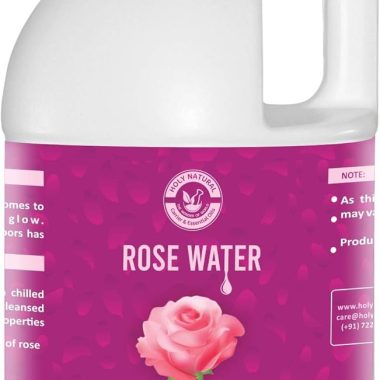 Holy Natural 1000ml Rose Water for Face and Hair Toner Alcohol Free