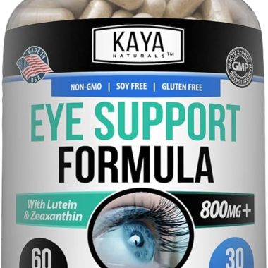 Kaya Naturals Eye Health Supplement with Lutein Zeaxanthin 800mg Vitamin 60 Count