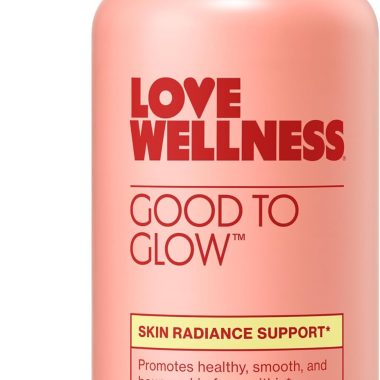 Love Wellness Good to Glow 60 Count | Collagen Biotin Vitamin C E Ashwagandha Zinc for Smooth Glowing Clear Skin